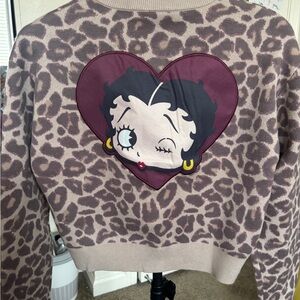 BETTY❤️boop leopard cardigan nwt